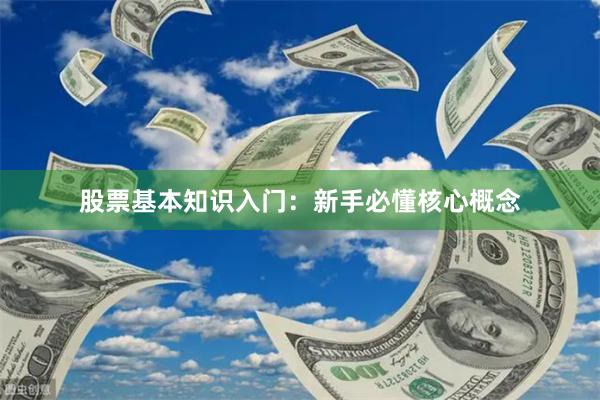 股票基本知识入门：新手必懂核心概念